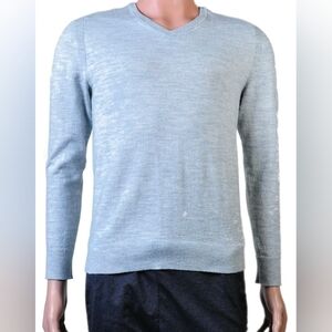 Express Sky Gray Crewneck Sweater (2b)